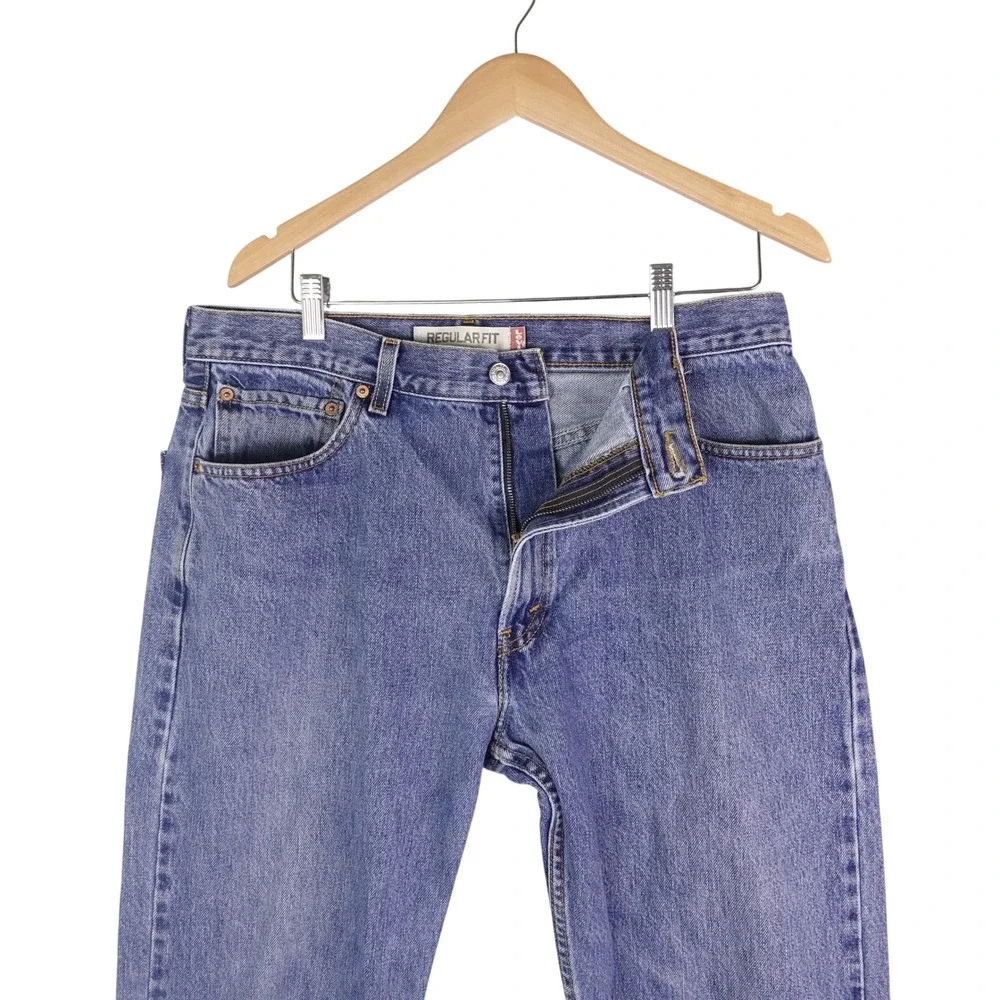 VTG Levis 505 Regular Fit Jeans Men 36x30 Blue Denim‎ Straight Leg Medium Wash
